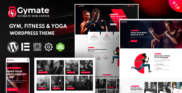 Gymat Fitness and Gym WordPress Theme v1.7.0 Download (Active)