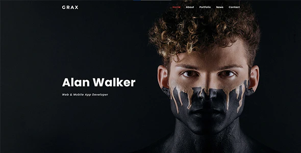 Grax – Personal Portfolio HTML Template