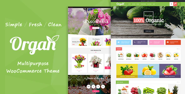 Organ v2.0 Organic Store & Flower Shop WooCommerce WordPress Theme Download