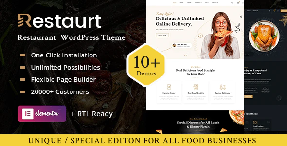 Restaurt – v1.0.2 Restaurant WordPress Theme Download