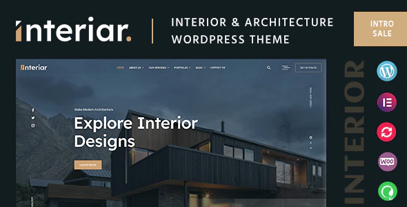 Interiar v.1.0.2(Updated) Interior Company WordPress Theme Download