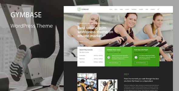 GymBase v15.0 – Responsive Gym Fitness WordPress Theme Download