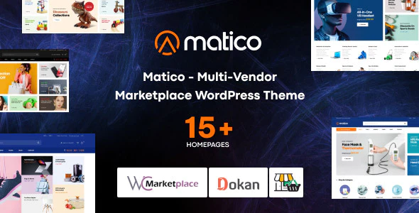 Matico v1.2.1 Multi Vendor Marketplace WordPress Theme Download