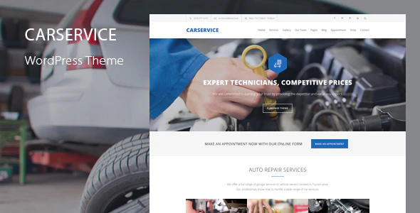 Car Service v7.4 – Mechanic Auto Shop WordPress Theme Download