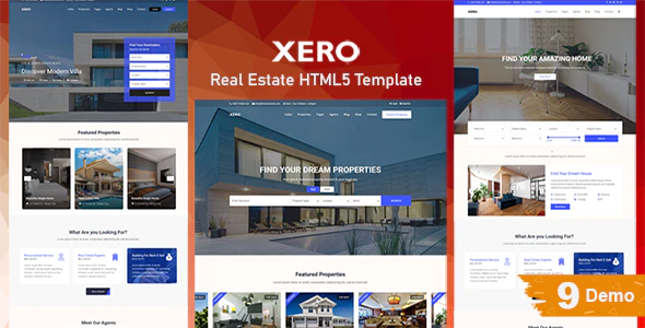 Xero – Real Estate Free HTML Template Download