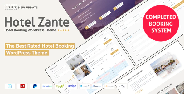 Zante – Hotel WordPress Theme v1.3.5.3 (Updated) Download