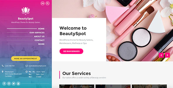 BeautySpot v3.5.9 – WordPress Theme for Beauty Salons Download