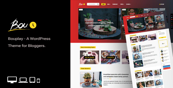 Bouplay WP – WordPress Theme for Bloggers v2.8 Download