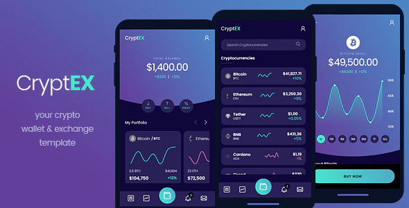 Cryptex – Mobile HTML Template Download