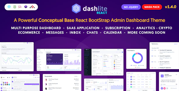 DashLite v1.4.0 – React Admin Dashboard React Template Download