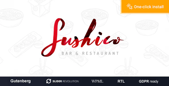 Sushico v1.1.2 Sushi and Asian Food Restaurant Theme Download