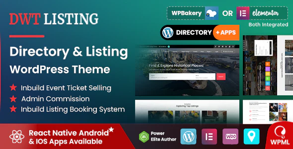 DWT Listing v3.2.7 Best Directory & Listing WordPress Theme Download