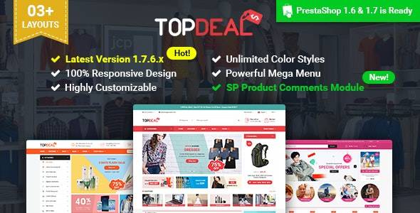 TopDeal v2.8.0 – Multipurpose Responsive PrestaShop 1.6 & 1.7 Theme