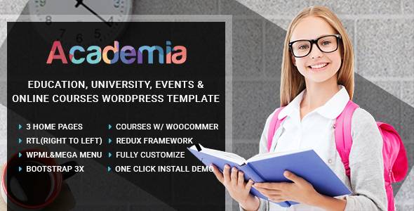 Academia v7.0.4 – Education Center WordPress Theme Download