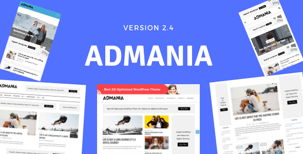 Admania v2.5.3 – AD Optimized WordPress Theme