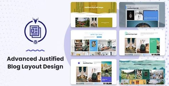 Advanced Justified Blog Layout Design v1.0.0