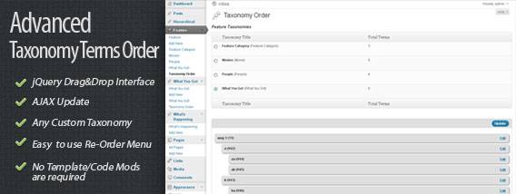 Advanced Taxonomy Terms Order