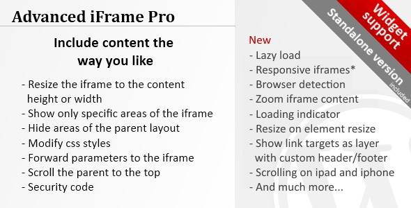 Advanced iFrame Pro v2024.1