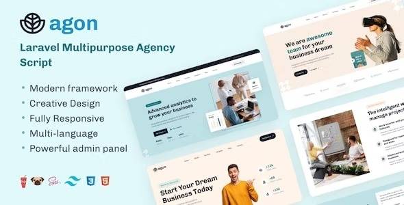 Agon Nuled Laravel Multipurpose Agency Script Free Download