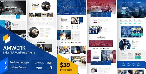 Amwerk v1.2.0 – Industry WordPress Theme Download