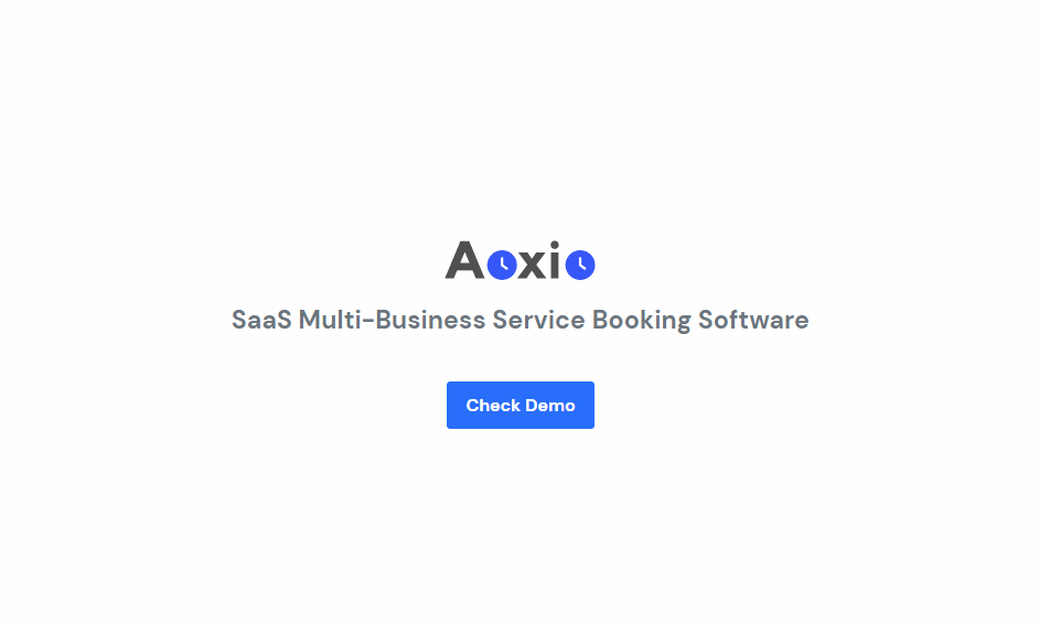 aoxio - saas multi-business service booking software nulled