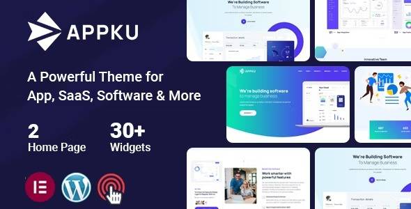 Appku v1.0.2.1 SaaS Landing Page WordPress Theme Download