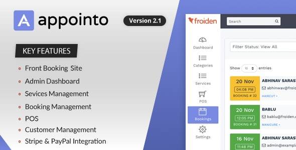 Appointo v.2.3.5 – Booking Management System Php Script Download