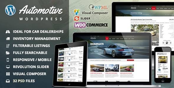 Automotive v13.0 – Car Dealership Business WordPress Theme