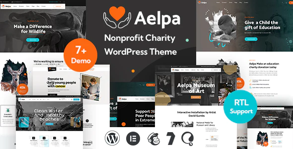 Aelpa v1.3 Nonprofit Charity WordPress Theme Download