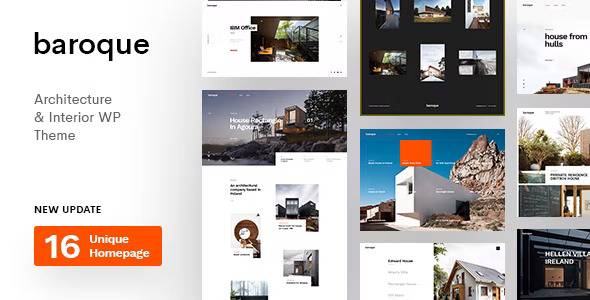 Baroque v1.4.3 – Architecture & Interior WordPress Theme Download