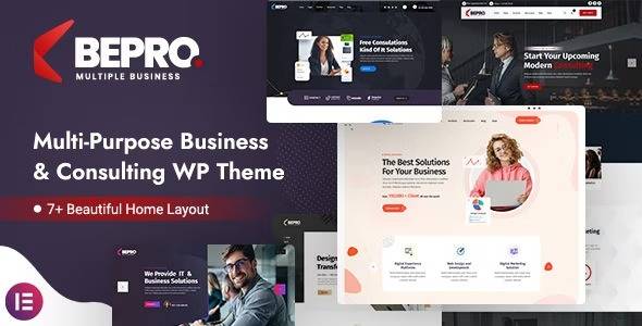 Bepro v.1.0 Multipurpose Business WordPress Theme Download