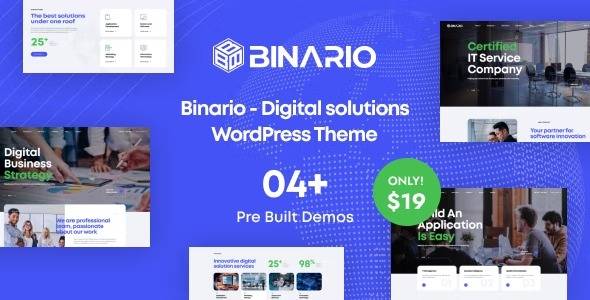 Binario v1.2.0 Digital Solutions WordPress Theme Download