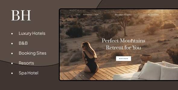 Brooklyn Heights v1.2 – Booking WordPress Theme Download