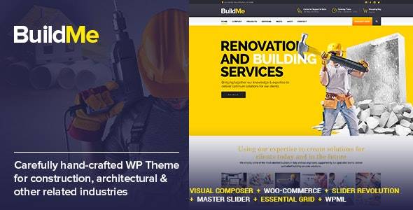 BuildMe v6.1 – Construction & Architectural WP Theme (Updated)