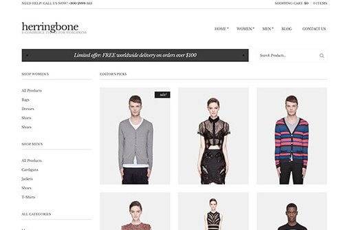 Herringbone CSSIgniter WordPress Theme v2.7.10 Download