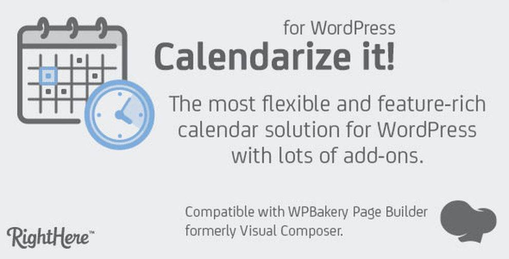 Calendarize it for WordPress