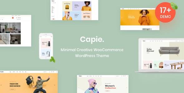 Capie v1.0.33 Minimal Creative WooCommerce WordPress Theme