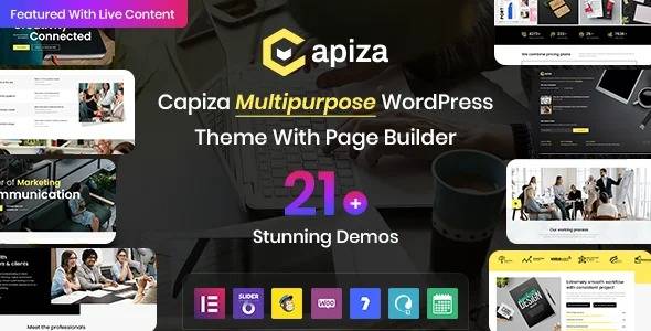 Capiza v1.6 Multipurpose Business & Agency WordPress Theme Download