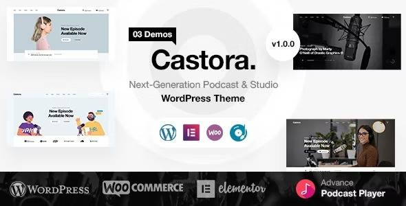 Castora v1.0.4 – Podcast WordPress Theme Download