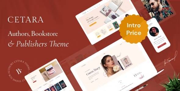 Cetara v1.1.0 – Beautiful WordPress Theme for Authors