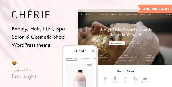 Chérie v2.8 – Beauty Salon WordPress Theme