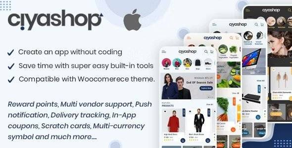 CiyaShop v5.9 – Native Android Application based on WooCommerce