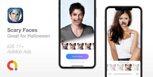 Scary Faces v1.0 – Apply Face Morphing Filters IOS Download