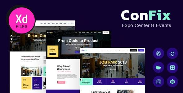 ConFix v1.0.9 – Expo & Events WordPress Theme