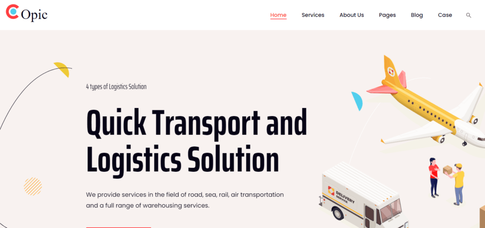 Copic v1.1 – Transport & Logistics WordPress Theme Download