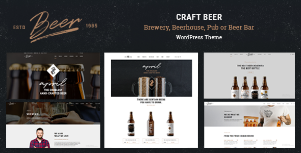 Craft Beer v1.4.8 – Brewery & Pub WordPress Theme Download