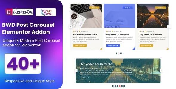 Creative Post Carousel for Elementor v1.0 WordPress Plugin Download