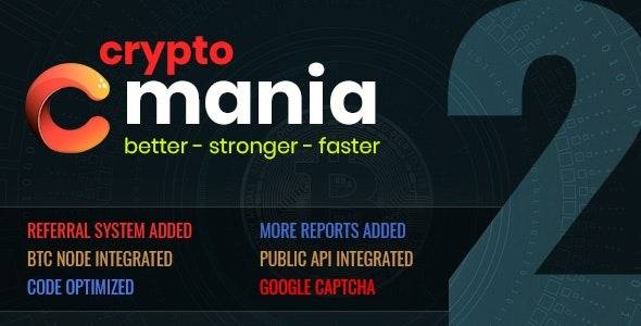 Cryptomania Exchange Pro 2 v.2.0.4 – Cryptocurrency Trade Php Script Download