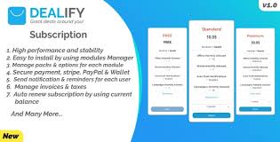 Dealify Subscription Plugin v.1.0 – PayPal Stripe & Billing Manager Php Script Download