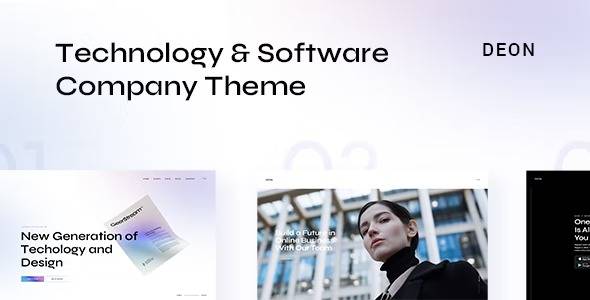 Deon – Technology and Software Company WordPress Theme v1.0 (Updated) Download